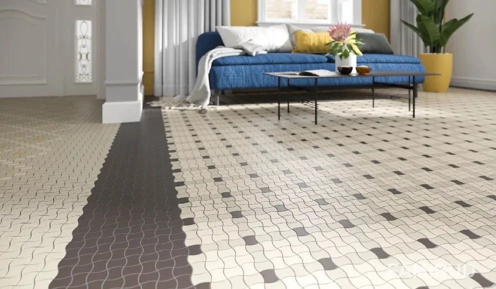 Мозаїка Modernizm Grys Mix A, 308,6×308,6×6, Paradyz
