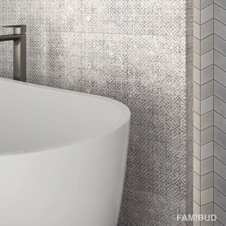 Мозаїка Uniwersalna Szklana Silver Romb, 205×238×6, Paradyz