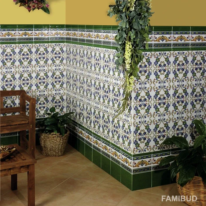 Плитка стінова Al Andaluz Verde, 150×200, Mainzu