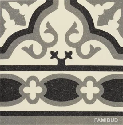 Плитка керамогранітна Florentine White Cenefa, 200×200×9, Mainzu