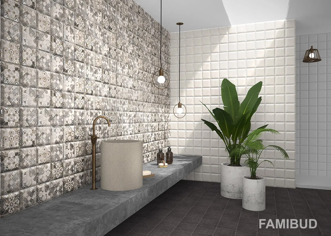 Плитка стінова Decor Tunisis, 150×150, Mainzu