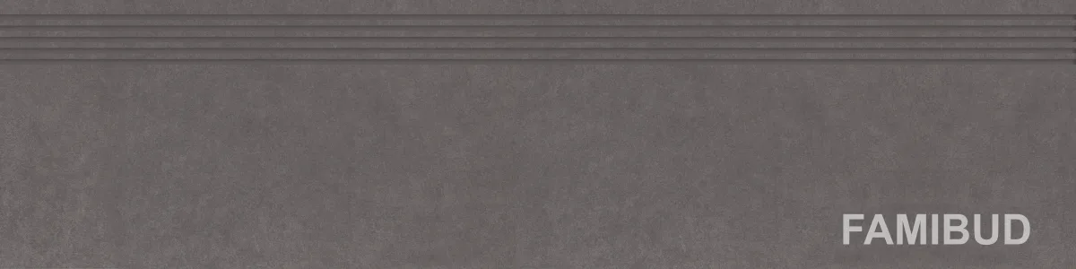 Сходинка пряма різана Intero Grafit, 29,8×119,8, Paradyz