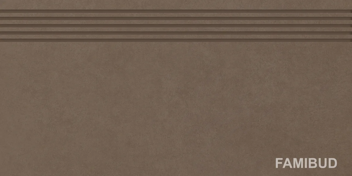 Сходинка пряма різана Intero Brown, 29,8×59,8, 298×598, Paradyz