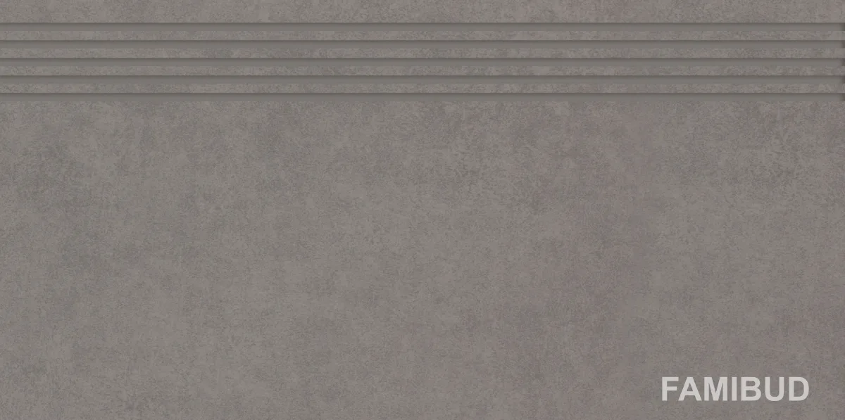 Сходинка пряма різана Intero Grys, 29,8×59,8, 298×598, Paradyz