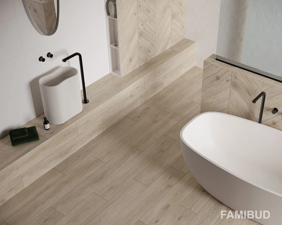 Плитка підлогова Heartwood Crema Szkl Rect, 19,8×179,8, 20×180, Paradyz