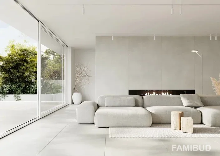 Плитка керамогранітна Architeq Light Grey Szkl Rect