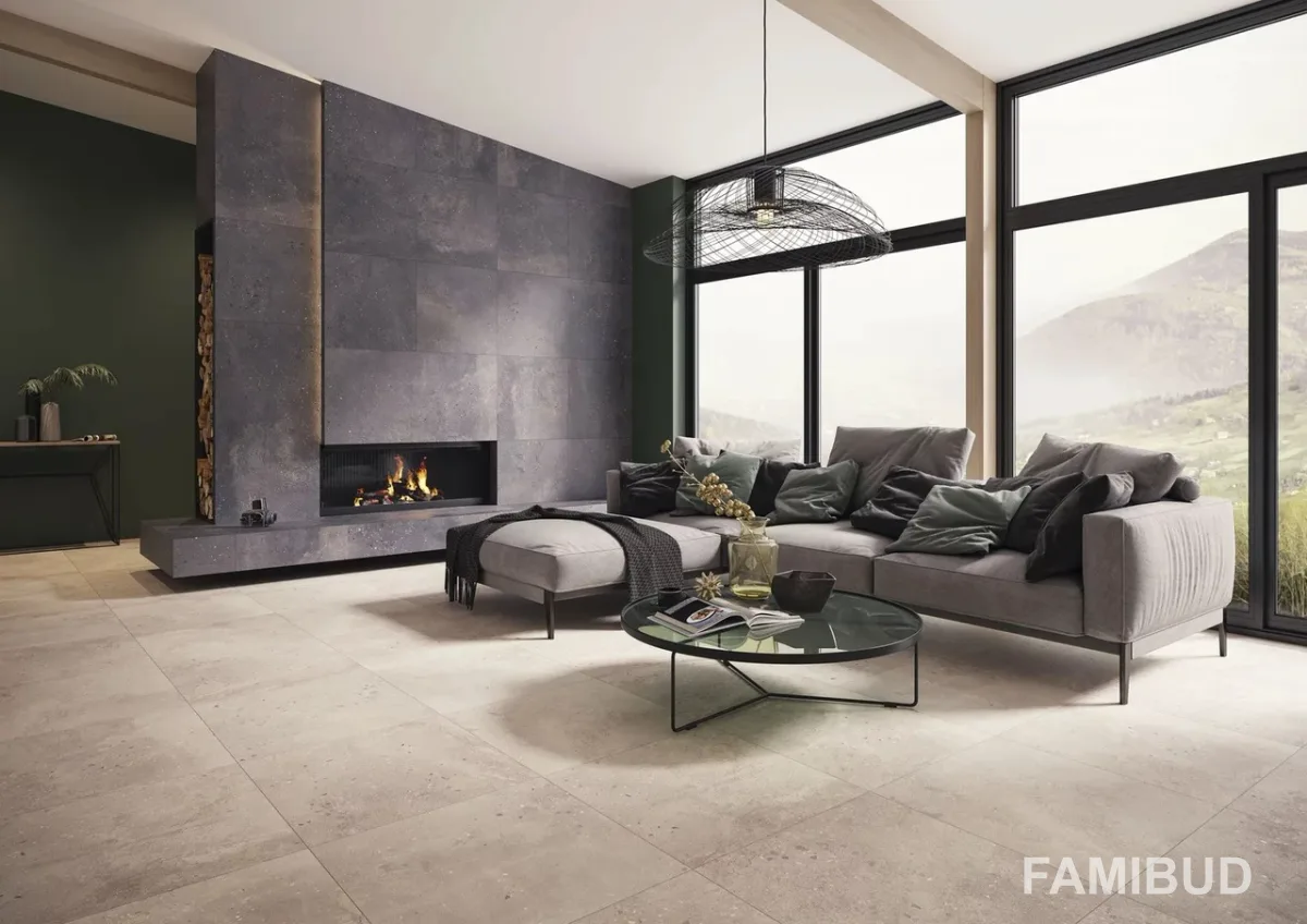 Плитка керамогранітна Desertdust Grafit Szkl Rect, 598×1198×8, Paradyz