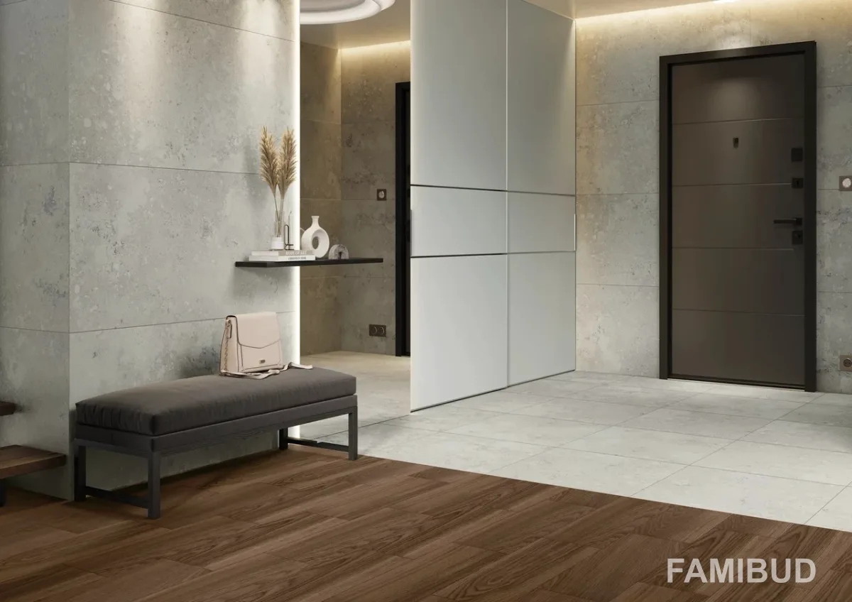 Плитка керамогранітна Freedust Grey Rect ×8