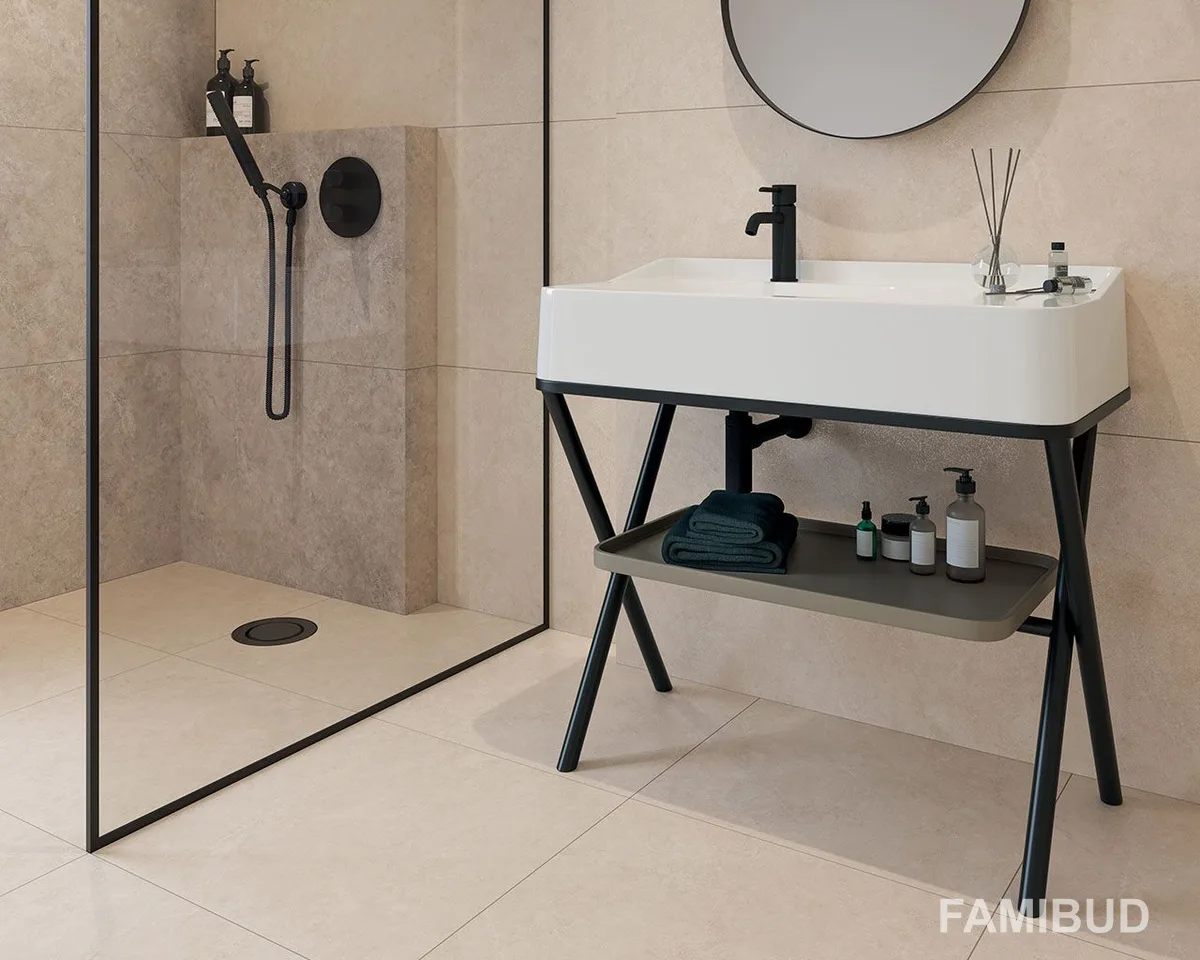Плитка керамогранітна Lightstone Crema Rect, 598×1198×10, Paradyz