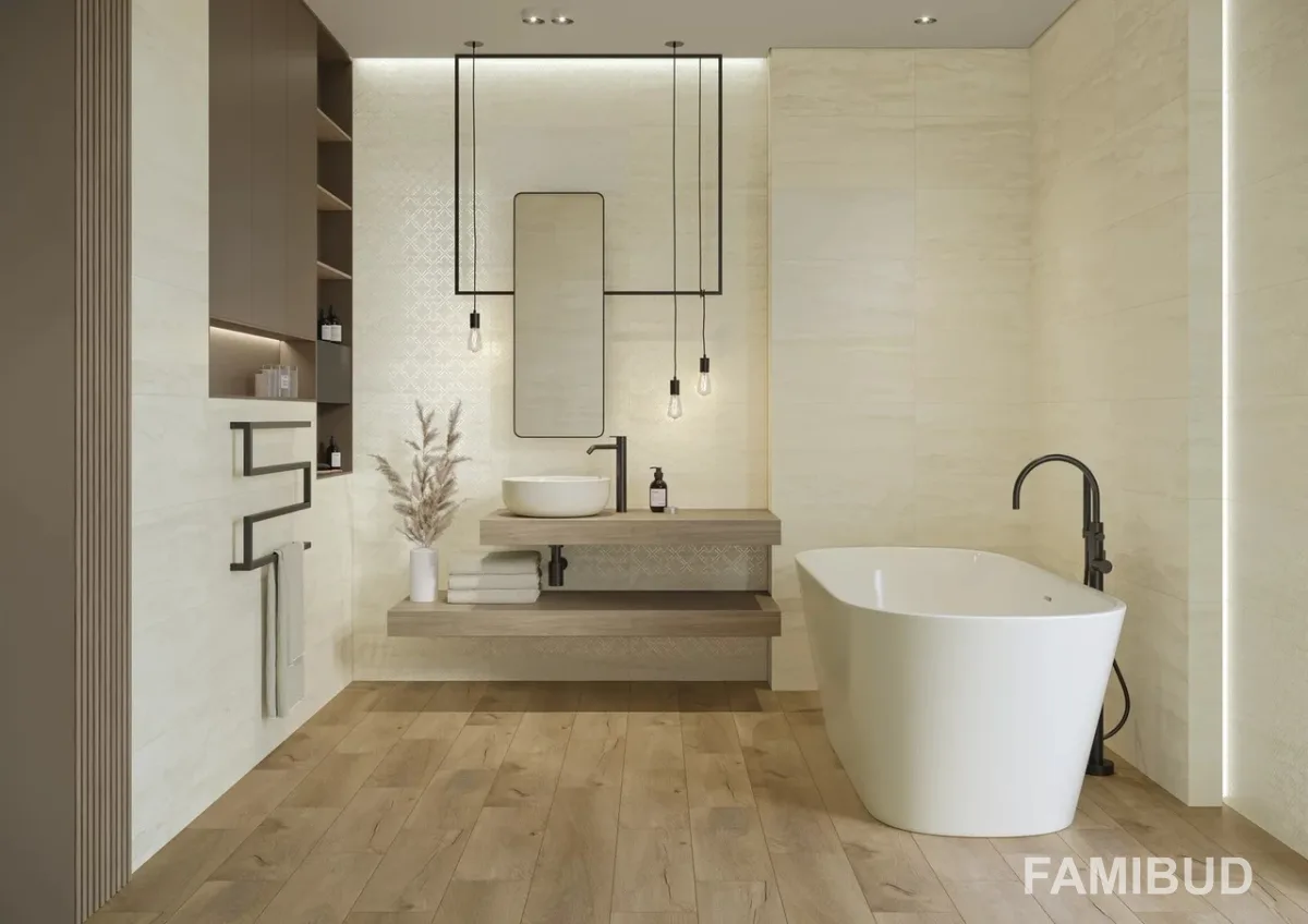 Плитка керамогранітна Silence Beige Rect, 598×1198×8, Paradyz