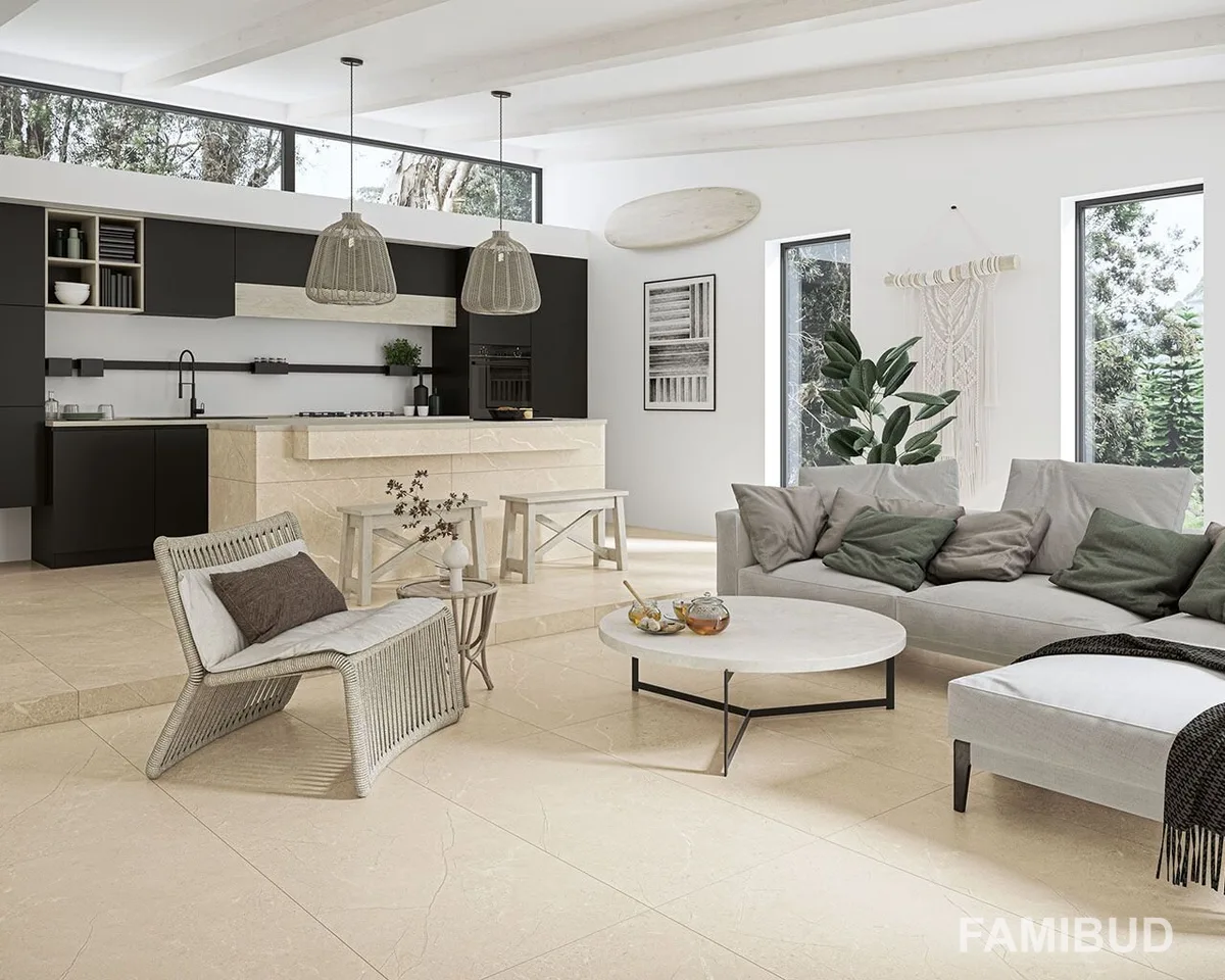 Плитка керамогранітна Sunnydust Beige Rect, 598×1198×10, Paradyz