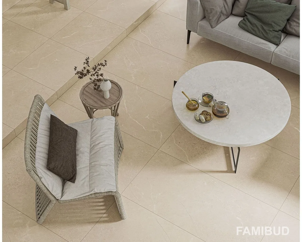 Плитка керамогранітна Sunnydust Light Beige Rect, 598×1198×8, Paradyz