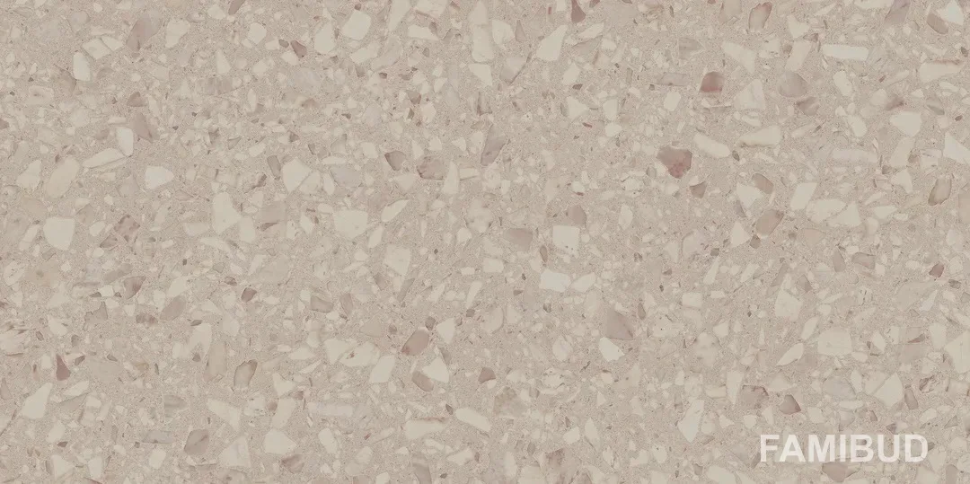 Плитка керамогранітна Terazzo Beige Szkl Rect ×8