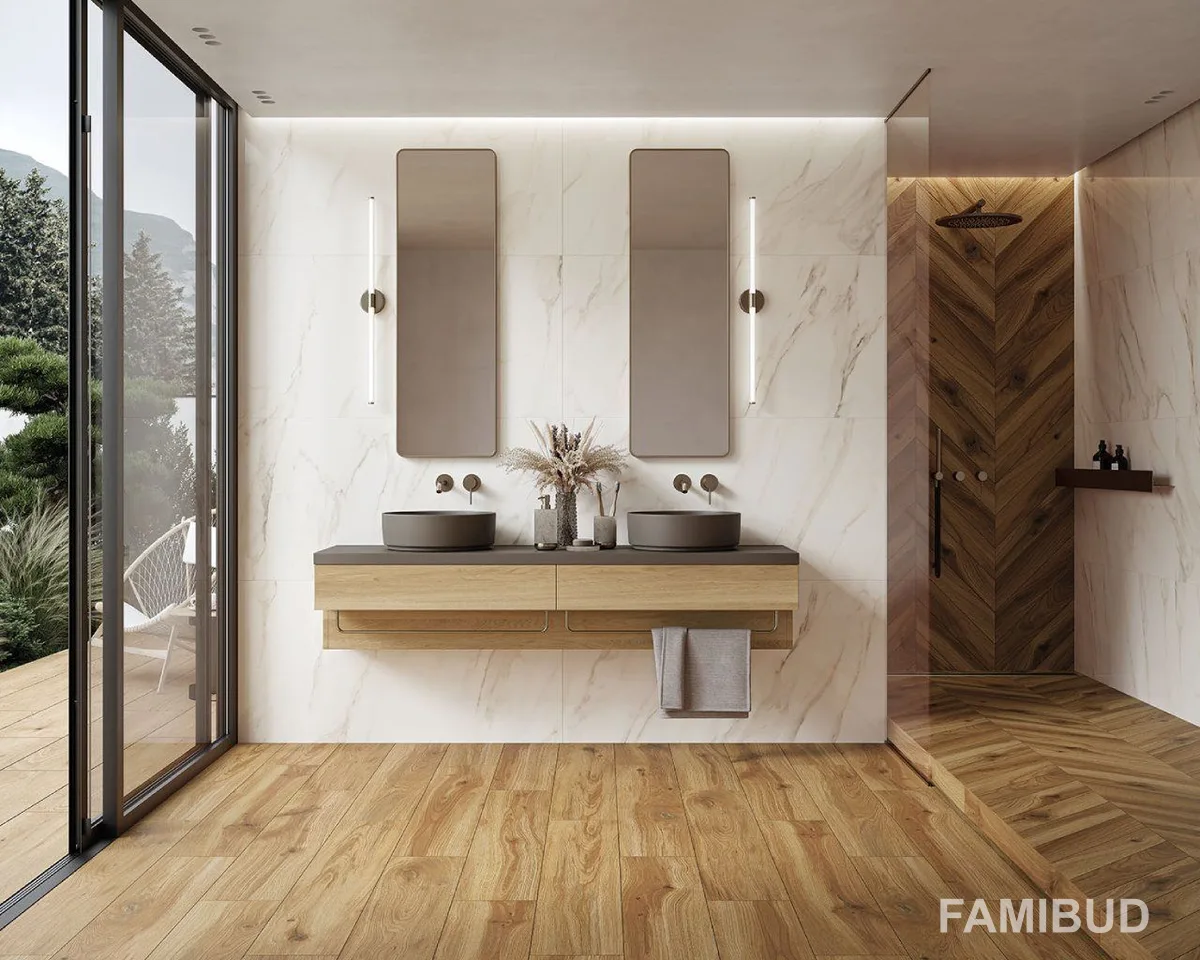 Декор Freeland Gold Chevron лівий, 98×598×10, Paradyz