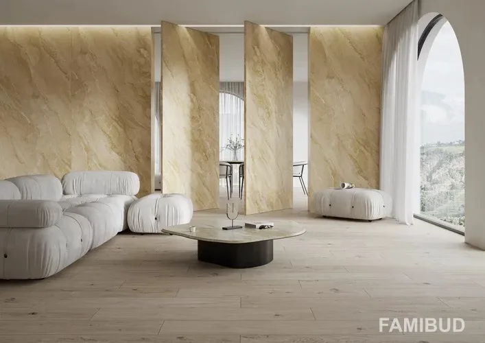 Плитка керамогранітна Generous Beige Szkl Rect, 1198×1198, Paradyz