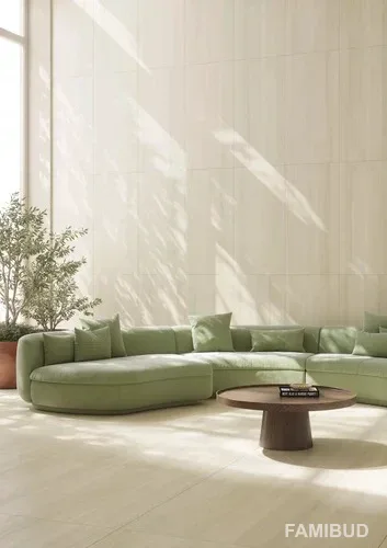 Плитка керамогранітна Wave Desert Crema Szkl Rect, 1198×1198, Paradyz