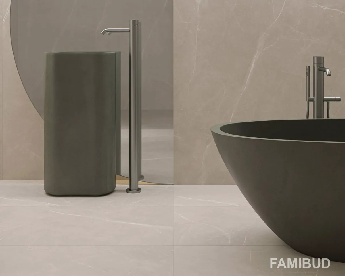 Плитка керамогранітна Ritual Grey Rect Soft, 1200×2800×6, Paradyz