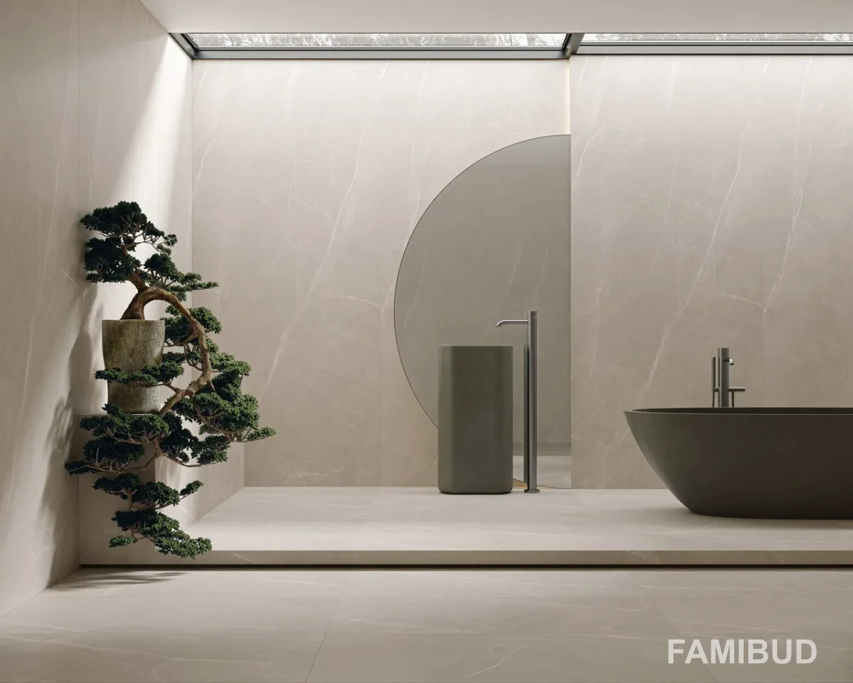 Плитка керамогранітна Ritual Taupe Rect Soft, 1200×2800×6, Paradyz