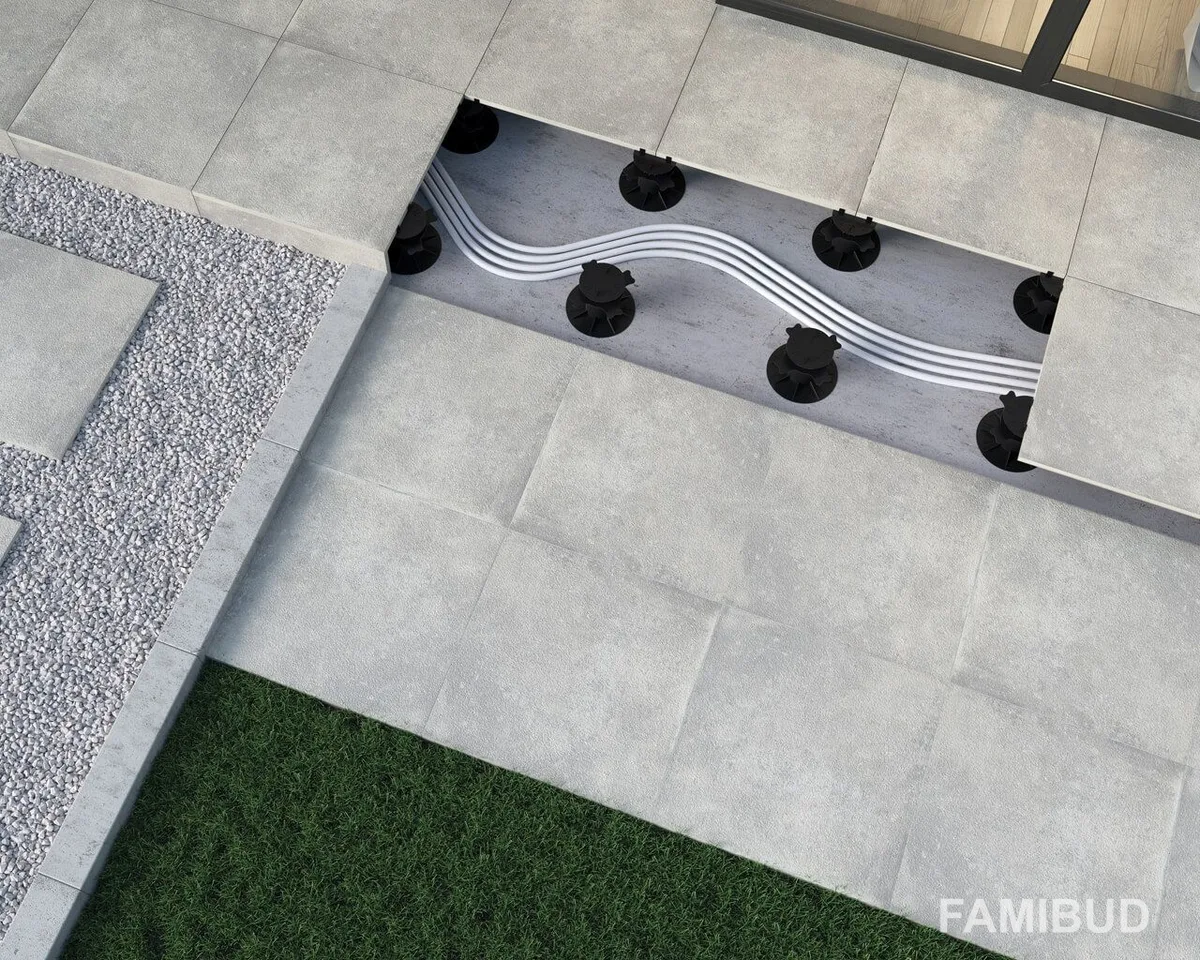 Плитка керамогранітна Garden Grys 2.0 Rect, 595×595×20, Paradyz