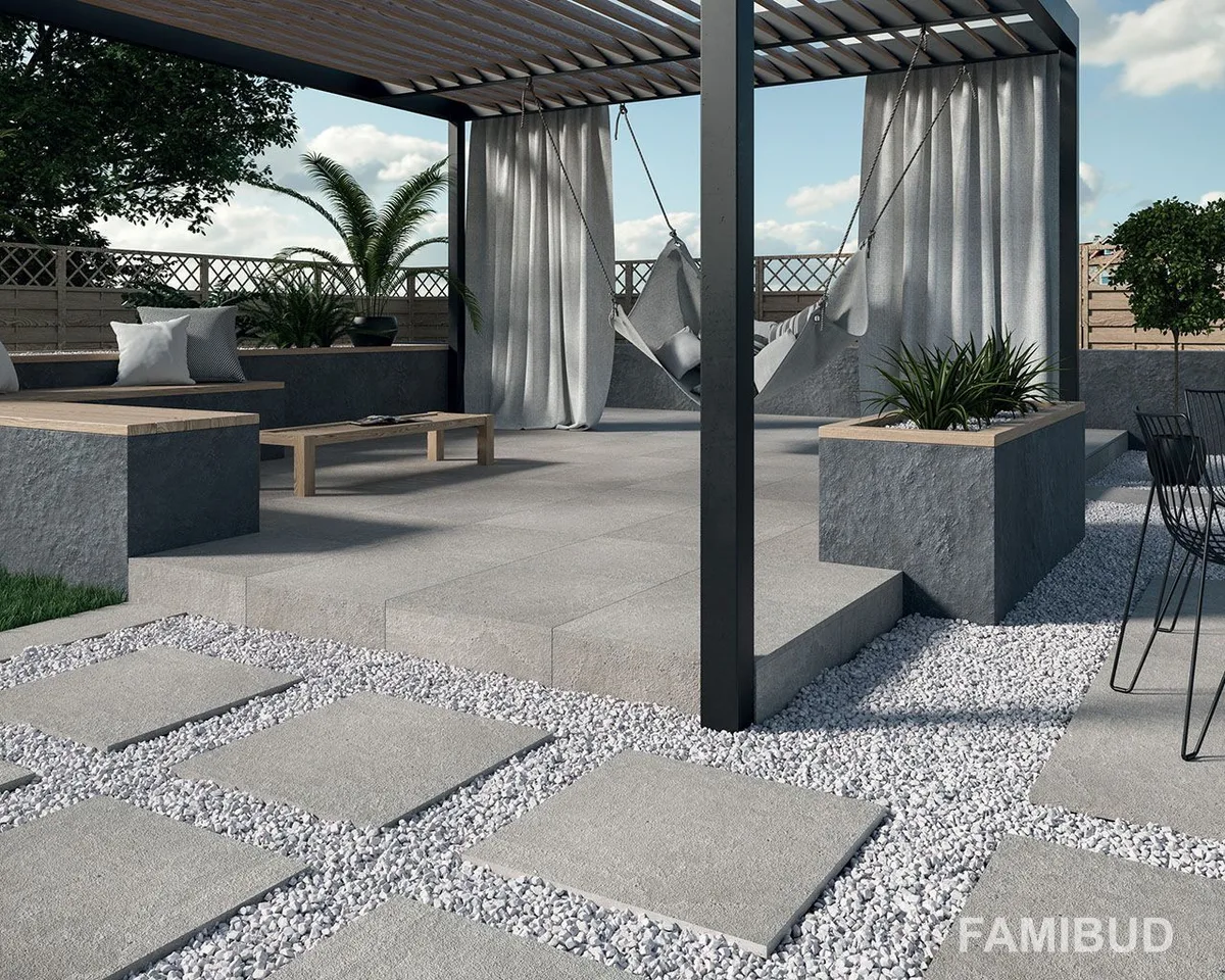 Плитка керамогранітна Optimal Grafit 2.0 Rect, 595×595×20, Paradyz