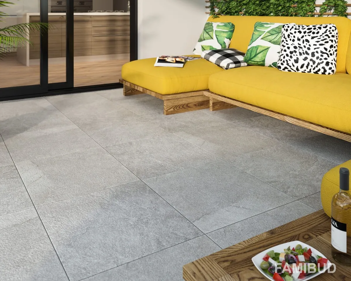 Плитка підлогова Terrace Grys Szkl Rect, 59,5×59,5, Paradyz