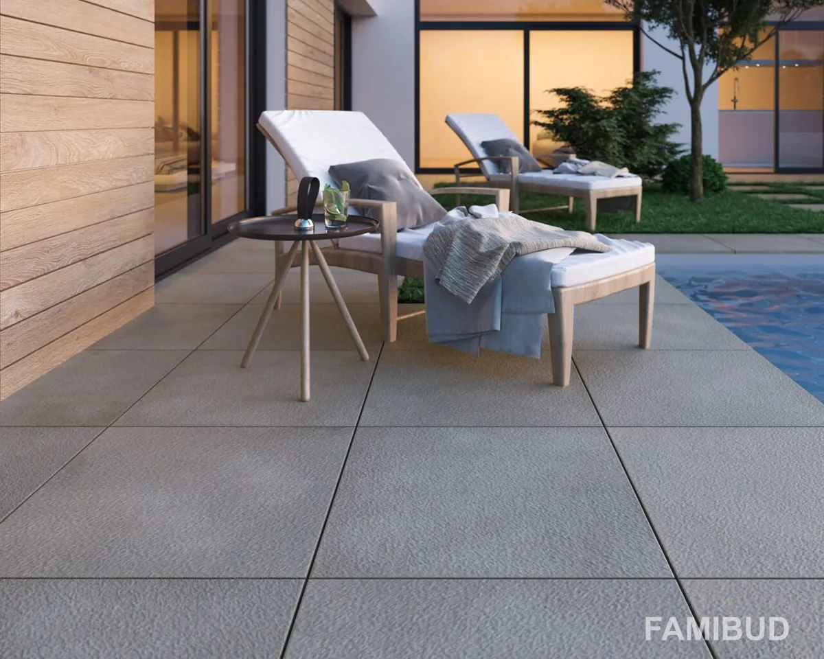 Плитка підлогова Terrace Grafit Szkl Rect, 59,5×59,5, Paradyz
