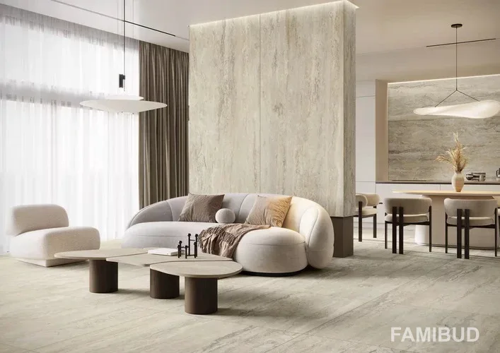 Плитка керамогранітна Infinity Crema Szkl Rect