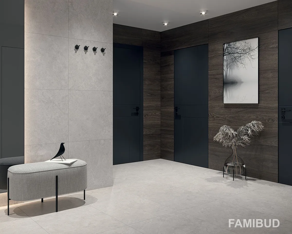 Плитка керамогранітна Lightstone Grey Rect, 598×598×9, Paradyz