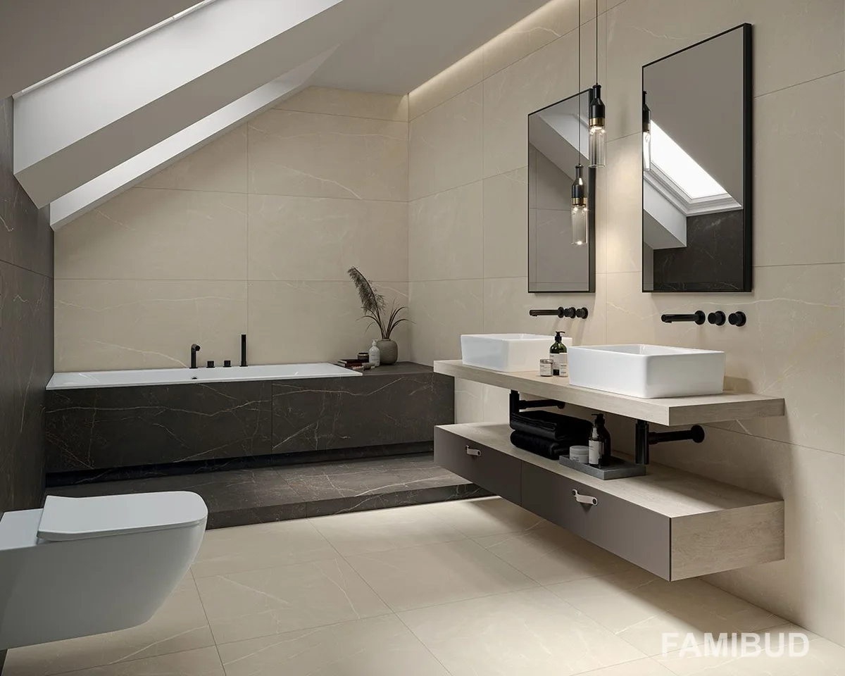 Плитка керамогранітна Linearstone Brown Rect, 598×598×9, Paradyz