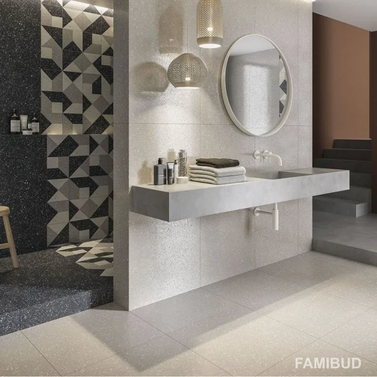 Плитка керамогранітна Macroside Moondust Bianco Szkl Rect, 598×598×8, Paradyz