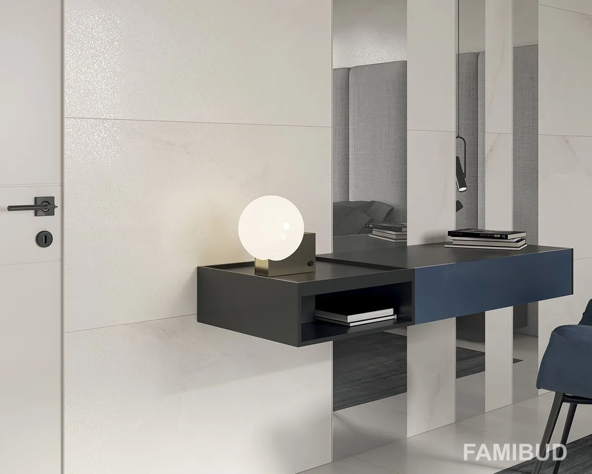 Плитка керамогранітна Elegantstone Bianco Rect, 598×1198×10, Paradyz