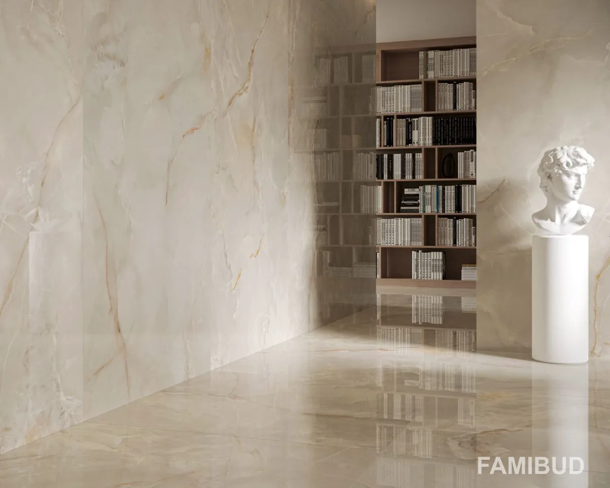 Плитка керамогранітна Invisible White Rect, 1200×2800×6, Paradyz