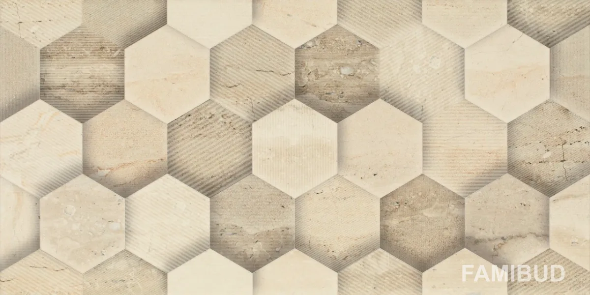 Декор Sunlight Stone Beige Geometryk, 30×60, Paradyz