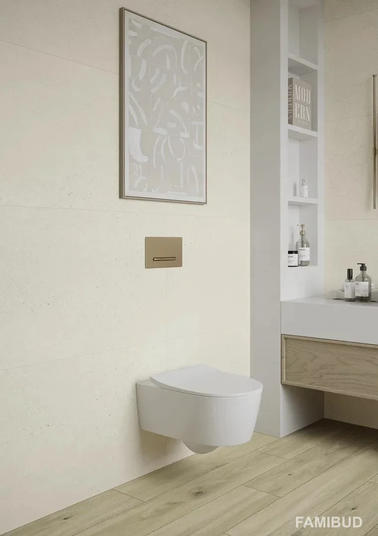 Плитка стінова Bergdust White Rect, 298×598×8, Paradyz