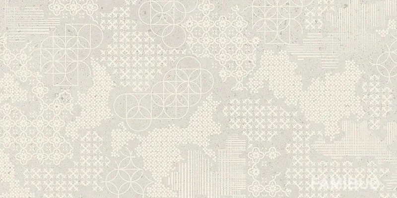 Плитка стінова Effect Grys Patchwork Rect, 298×598×9, Paradyz