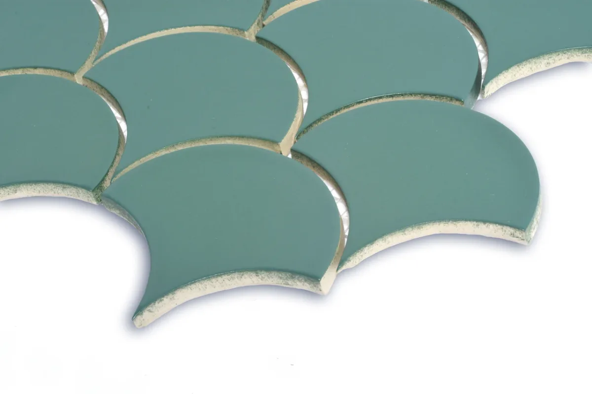 Мозаїка Scales Aquamarine 0 037 м2 Кераміка Лео, 240×240×9, Котто Кераміка