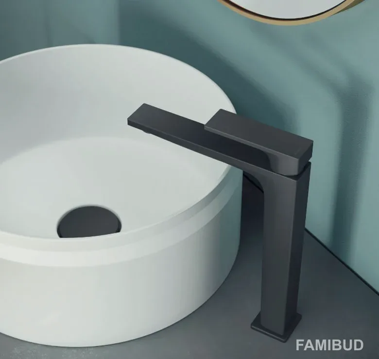 Змішувач для умивальника Seven Velvet Black SE124128-2BM, Nobili