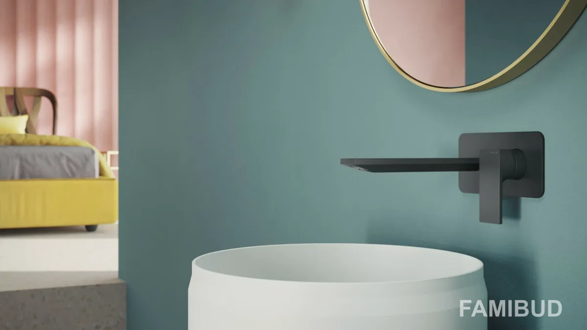 Змішувач для умивальника Seven Velvet Black SE124198BM, Nobili