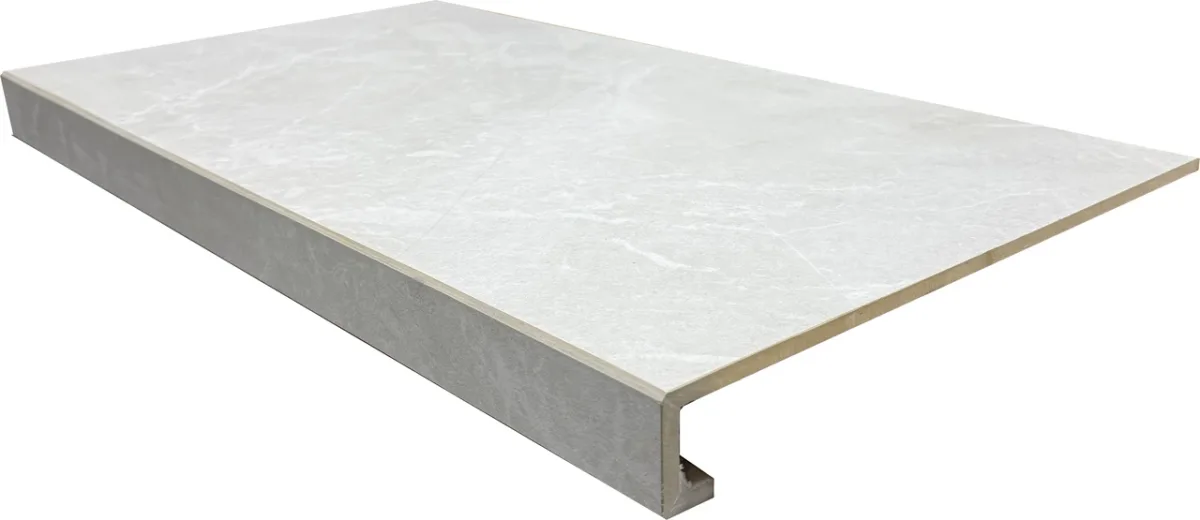 Сходинка пряма з капіносом Stone White, 325×597, Котто Кераміка