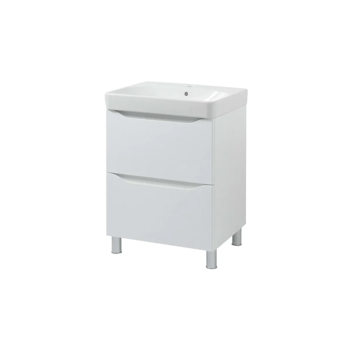 Шафка з умивальником 60 Smile Square White matt SM-60 НБ+500.229.01.1, Air-Line