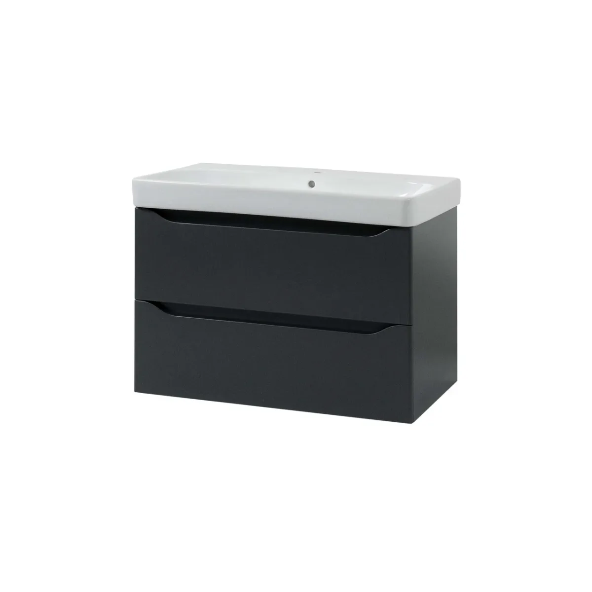 Шафка з умивальником 90 Smile Square Grey matt SM-90 ПС+500.251.01.1, Air-Line