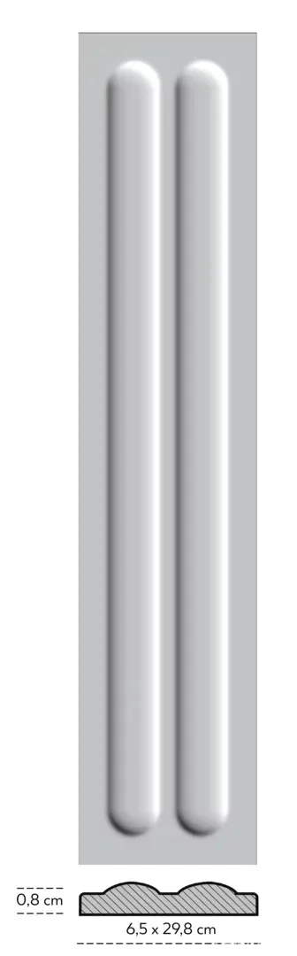 Плитка стінова Monpelli Wine Cegielka D POL, 65×298, Paradyz
