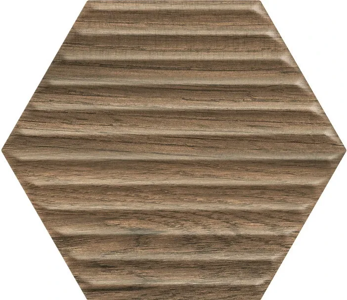 Плитка стінова Serene Brown Heksagon, 171×198×9, Paradyz