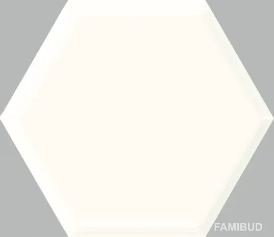 Декор Uniwersalny Heksagon White, 171×198×9, Paradyz