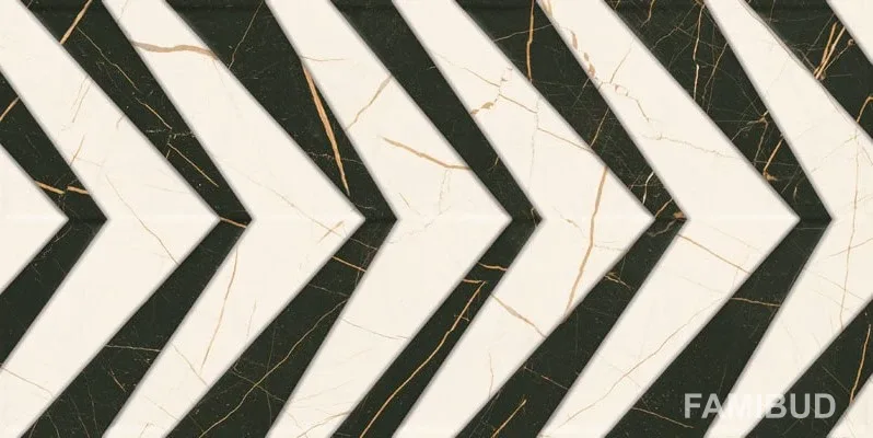 Плитка стінова Fancy White STR, 300×600×9, Paradyz