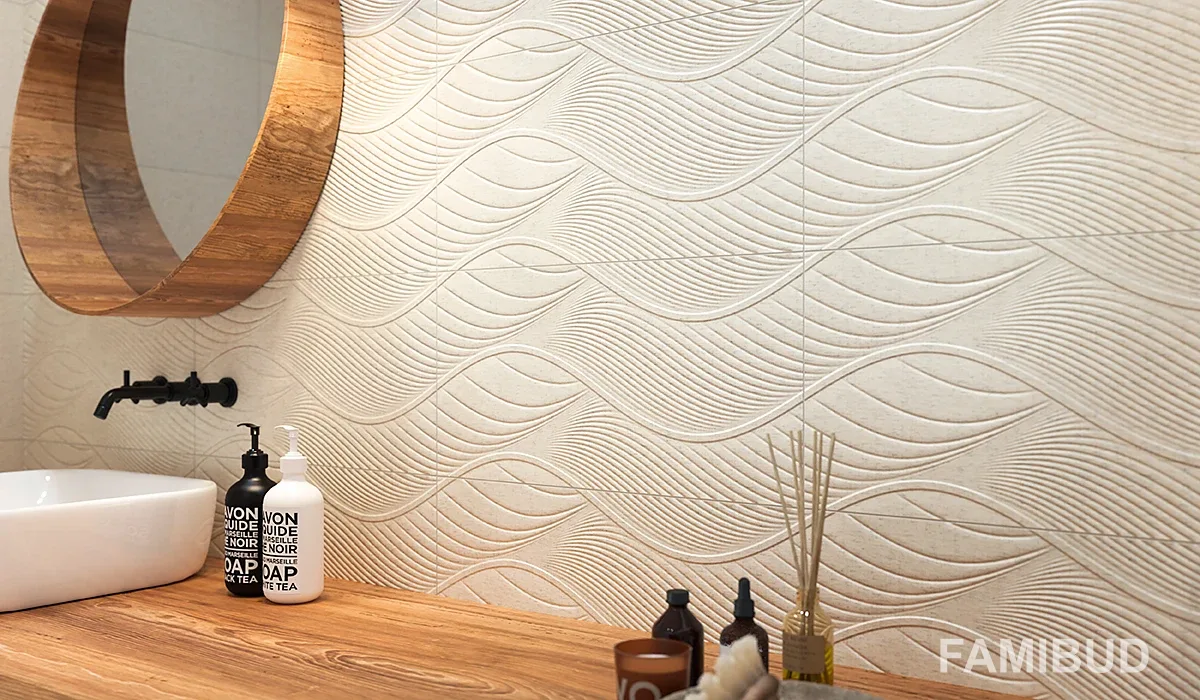 Плитка стінова Symetry Beige STR, 30×60, Paradyz