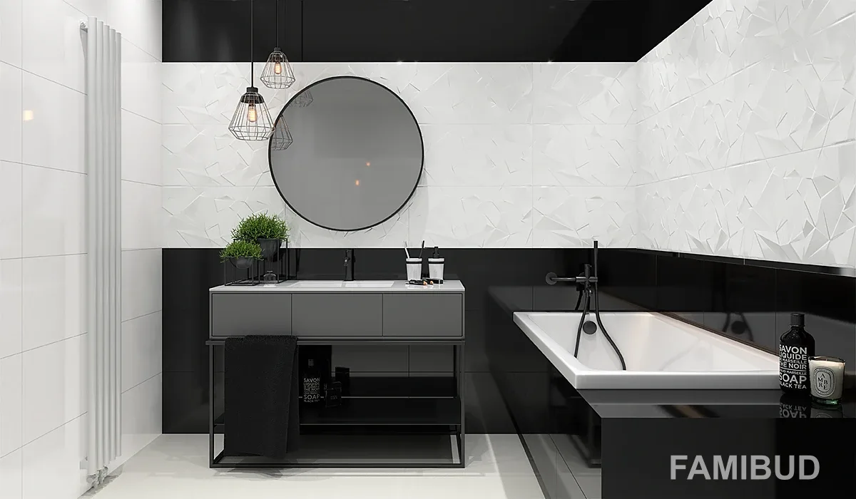 Плитка стінова Synergy Nero B, 30×60, Paradyz