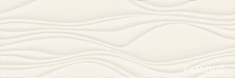 Плитка стінова Neve Bianco Rect Блиск, 25×75, 250×750, Paradyz