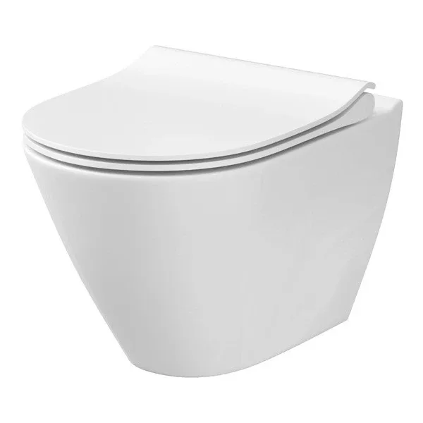 Унітаз підвісний City CleanOn з кришкою Slim дюропласт soft close SZCZ1001681773, Cersanit