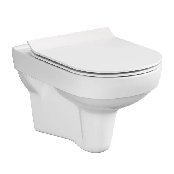 Унітаз підвісний City CleanOn з кришкою Slim дюропласт soft close SZCZ1001731608, Cersanit